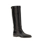 Black Calf Leather Bos Taurus Ankle Boots