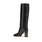 Black Calf Leather Bos Taurus High Heel Boots