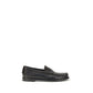 Black Calf Leather Bos Taurus Slip-On Loafers