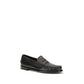 Black Calf Leather Bos Taurus Slip-On Loafers