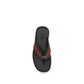 Black Nylon Flip-Flop Sandals