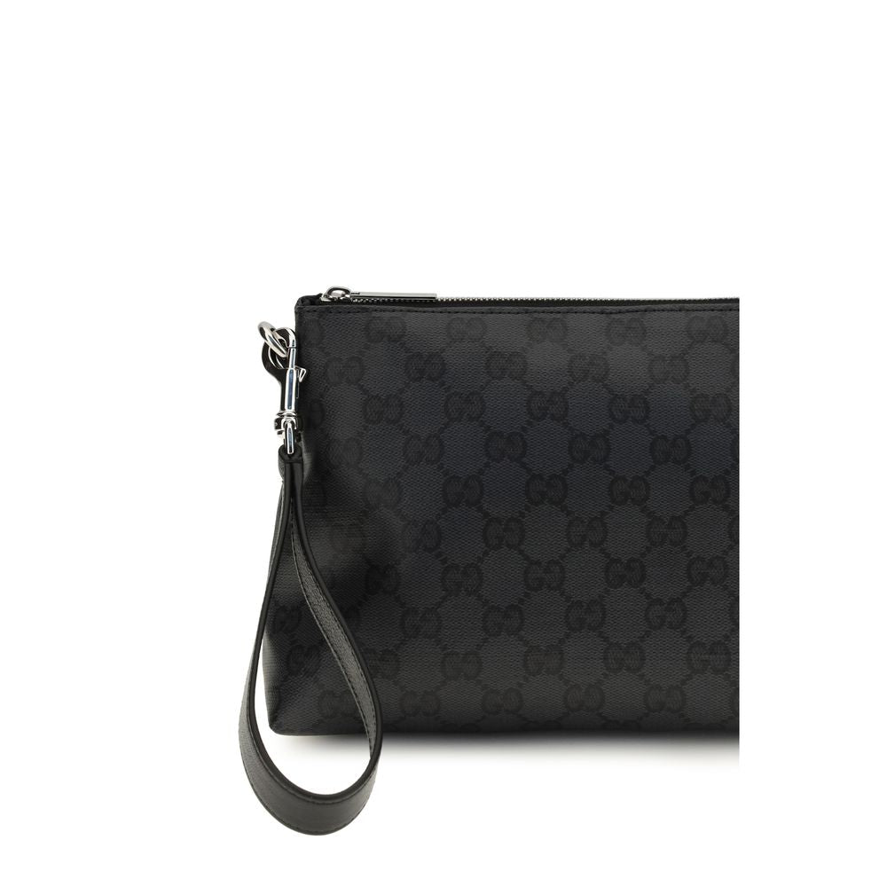 Black Fabric Shoulder Bag