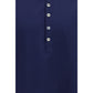 Blue Cotton Polo Shirt