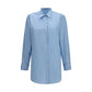 Blue Cotton Dress Shirt