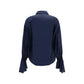 Blue Silk Shirt