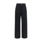 Black Cotton Relaxed Fit Jeans