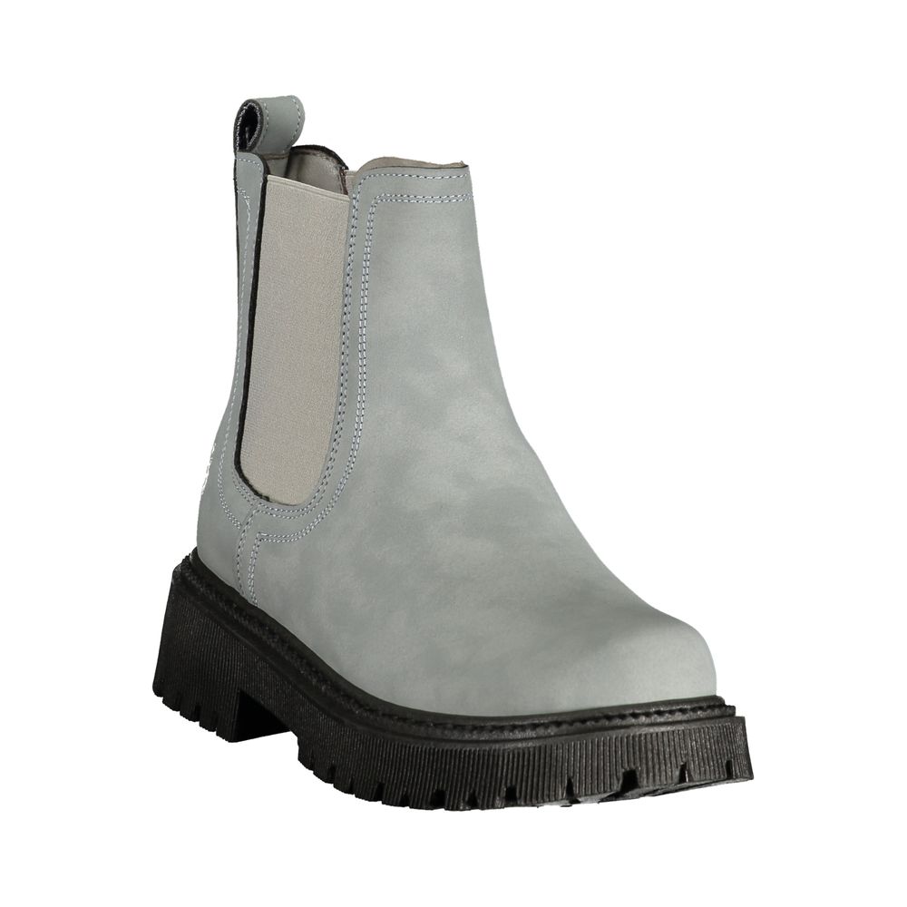 "Grey Polyurethane Women's Boot"