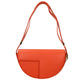 Orange Leather Shoulder Bag