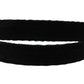 Men Black Velvet Gold Tone Metal Buckle Belt