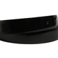 Black Classic Leather Gold Tone Buckle Belt