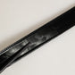 Black Patent Leather Silver Metal Buckle Belt