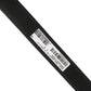Black Fabric Leather Barcode Silver Buckle Belt