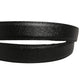 Men Black Calf Leather Gold Metal Buckle Belt