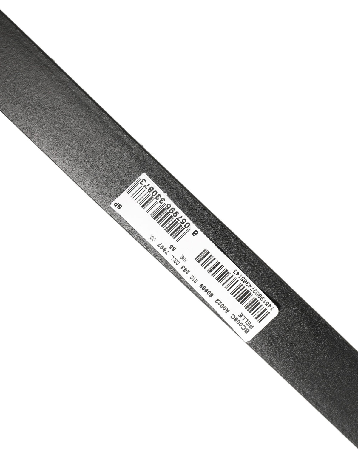 Black Classic Leather Silver Tone Buckle Belt