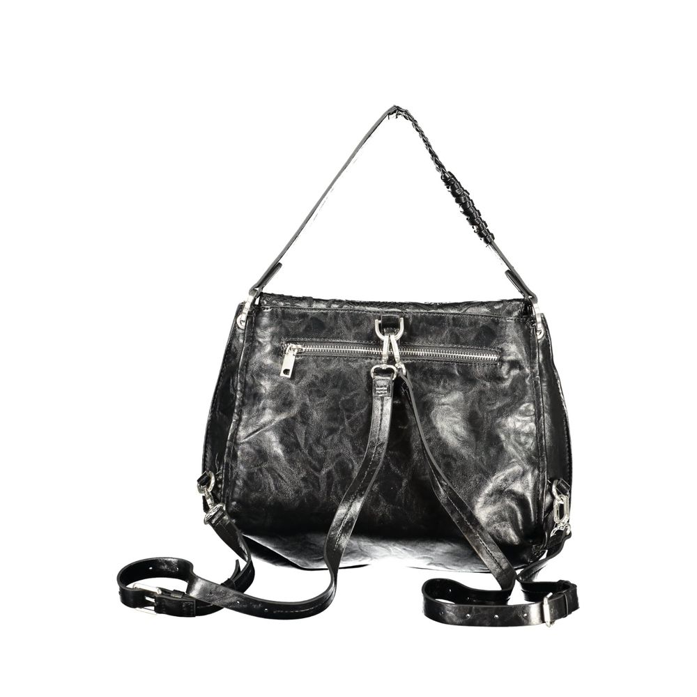 Black Polyurethane Women's Bag