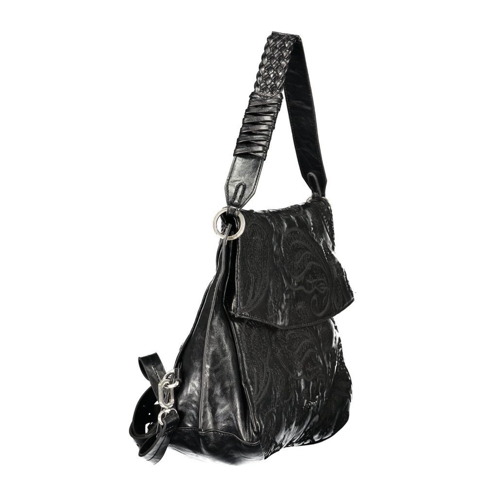 Black Polyurethane Women's Bag
