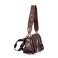 Brown Polyurethane Women's Bag