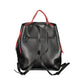 Black Polyurethane Women's Backpack