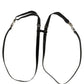 Black Adjustable Silver Metal Clips Suspenders