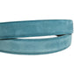 Men Blue Suede Gold Tone Metal Buckle Belt