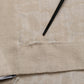 Men Beige Silk Wool Shawl Lace Stole Scarf
