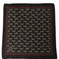 Black Horse Silk Pocket Square Foulard Scarf