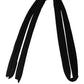 Men Black Wool Knitted Skinny Foulard Scarf