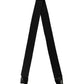 Men Black Wool Knitted Fringed Foulard Scarf