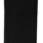 Men Black Wool Knitted Fringed Foulard Scarf