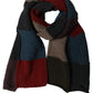 Multicolor Patchwork Knitted Foulard Scarf