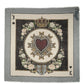 Men Multicolor King of Hearts Square Foulard Scarf