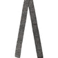 Black White Herringbone Tweed Shawl Scarf