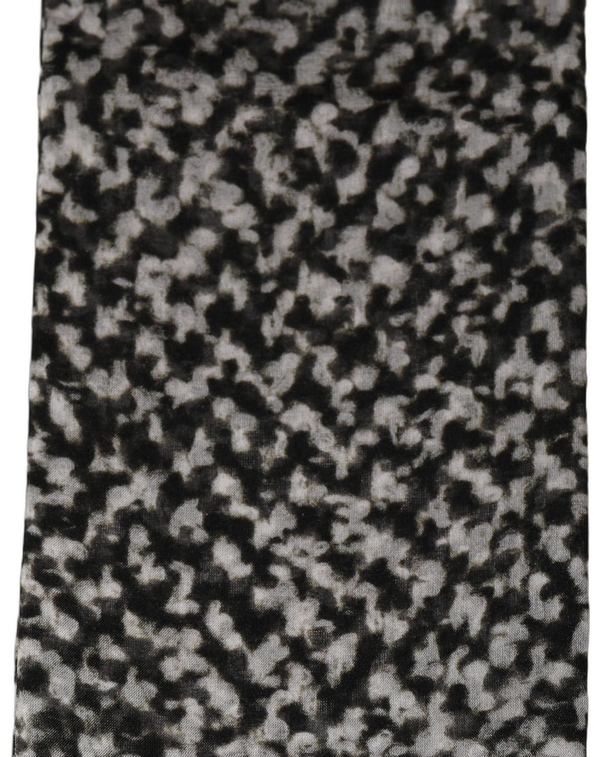 Black White Herringbone Tweed Shawl Scarf