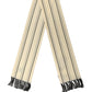 Beige Silk Striped Fringed Neck Shawl Scarf