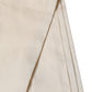 Men Cream Satin Silk Fringed Neck Shawl Scarf