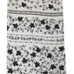 White Floral Silk Fringed Neck Shawl Scarf