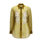 Beige Silk Pattern Shirt