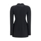 Black Polyamide Casual Dress