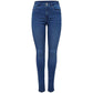 Light Blue Cotton Skinny Jeans