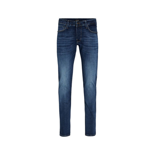 Blue Cotton Skinny Jeans
