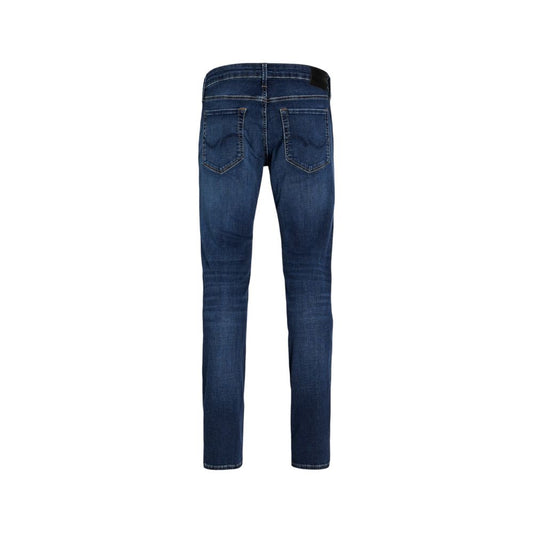 Blue Cotton Skinny Jeans