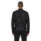 Black Polyester Biker Jacket