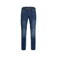 Blue Cotton Skinny Jeans