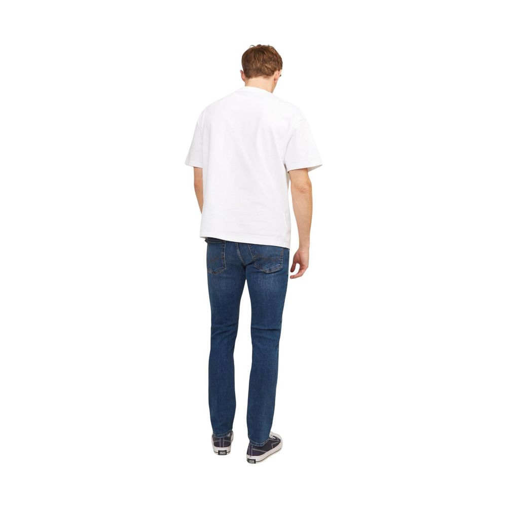 Blue Cotton Skinny Jeans