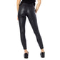 Black Viscose Skinny Jeans
