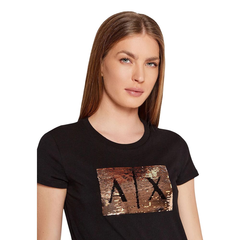 Black Cotton T-Shirt