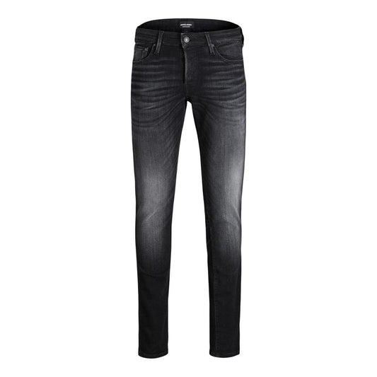 Black Cotton Skinny Jeans