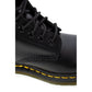 Black Leather Lace-Up Boots