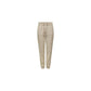 Beige Viscose Casual Pants