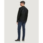 Black Polyamide Leather Jacket